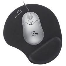 MOUSE PAD APOIO ERG GEL 165x200mm PRETO AC021 MULTILASER