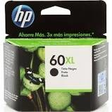 Cartucho Original HP 60 XL (CC641WB) PRETO 13.5 ML