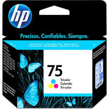 CARTUCHO ORIGINAL HP 75(CB337WB) COLORIDO. 5.5 ML