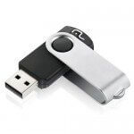 PEN DRIVE 16 GB TWIST PRETO USB 2.0 PD588 MULTILASER