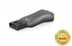 PEN DRIVE 8 GB TITTAN PRETO USB 2.0 PD601 MULTILASER